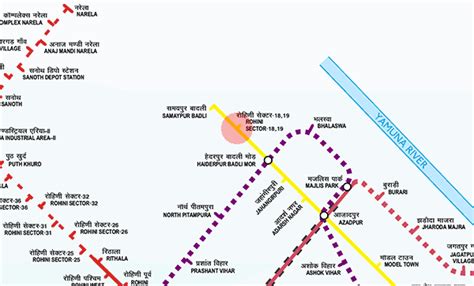 Rohini Sector 18 19 Station Map Delhi Metro