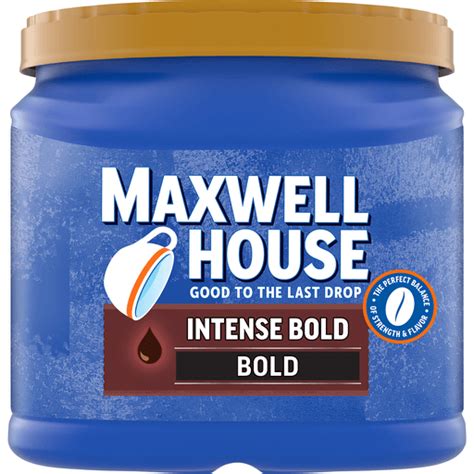 Maxwell House Intense Bold Dark Roast Ground Coffee 26 7 Oz Canister