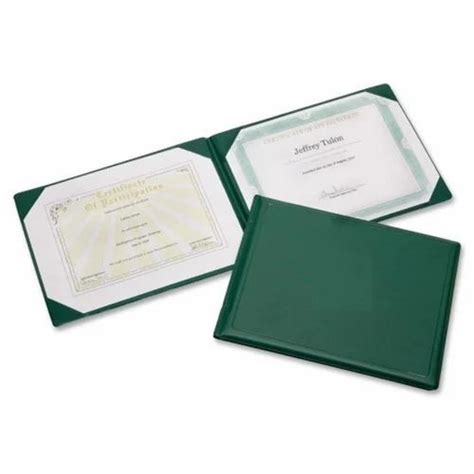 Certificate Holder High Quality Pu Leather Certificate Holder