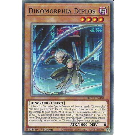 Bach En Dinomorphia Diplos Battle Of Chaos Card Yu Gi Oh