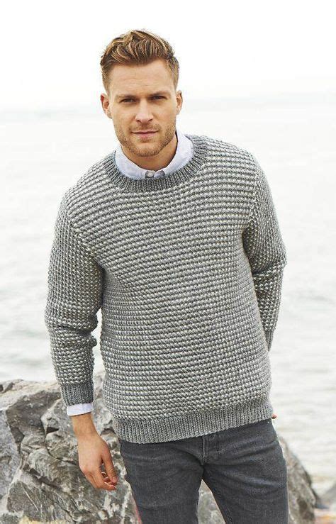 Mens Textured Sweater Knitting Pattern In Stylecraft Life Aran Download On Loveknitting Men