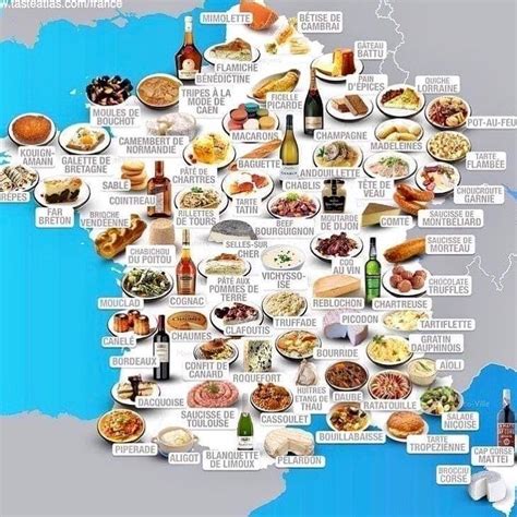 Le Site Tasteatlas Propose Une Carte Des Sp Cialit S Fran Aises Par