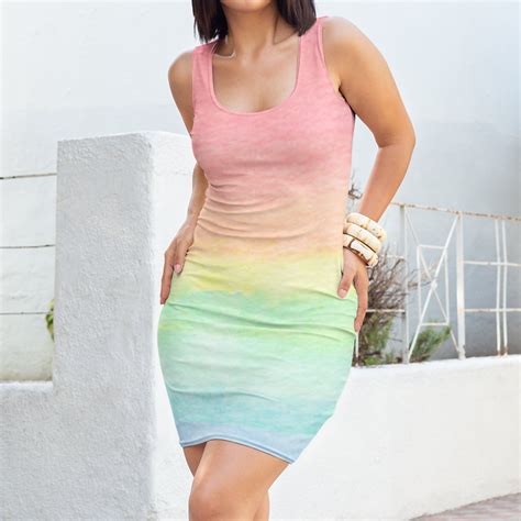 Pastel Rainbow Dress Womens | Dresses Images 2022