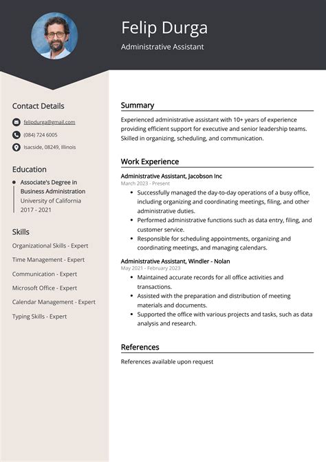 Administrative Assistant Cv Example For 2023 Skills And Templates