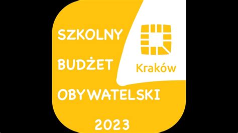 Szkolny Budżet Obywatelski 2023 YouTube