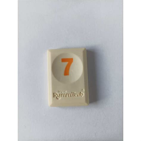 Tuile Chiffre Orange L Original Rummikub Chiffres M M Ventures A