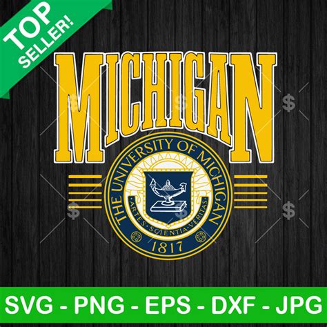 University Of Michigan Football Svg Michigan Wolverines Logo Svg