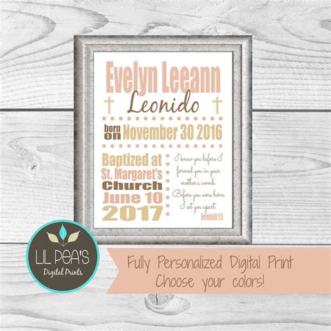 Personalized Christening Gift Christening Keepsake Baptism | Etsy