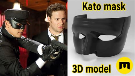 Kato Mask From The Green Hornet 3d Model Ready For 3d Printing Youtube