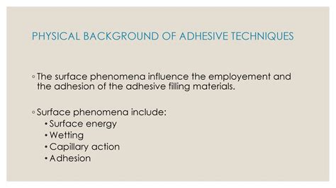 Adhesive Technique I Dentin Adhesion Generations Of Adhesives Ppt