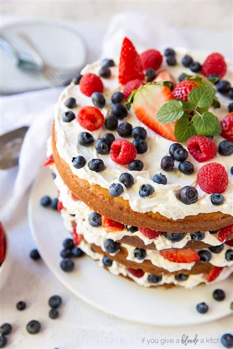 Triple Berry Layer Cake If You Give A Blonde A Kitchen