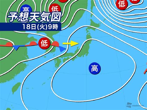 今日18日火の天気予報 日本海側は天気下り坂 関東もすっきりしない天気｜infoseekニュース