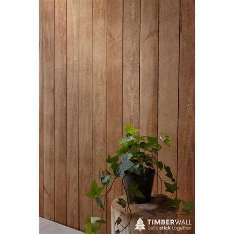 Timberwall Shiplap 12.9-sq ft BROWN Wood Wall Plank Kit at Lowes.com