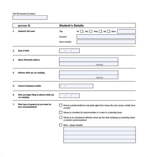 Free 10 Sample Rental Assistance Forms In Pdf Ms Word