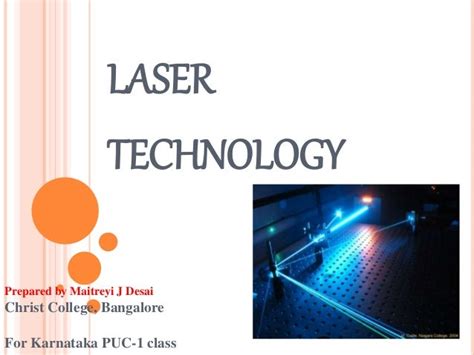 Laser Technology - Basics & Applications