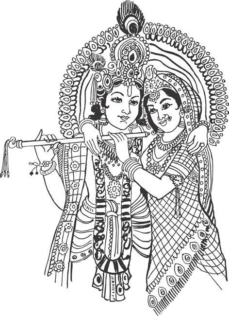 Gods Clipart Radha Krishna Pencil And In Color Gods Clipart Radha