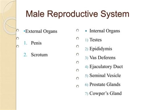 Physiology Of Reproductive System Ppt