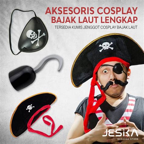 Jual Cosplay Aksesoris Accecories Bajak Laut Pirates Style Outfit