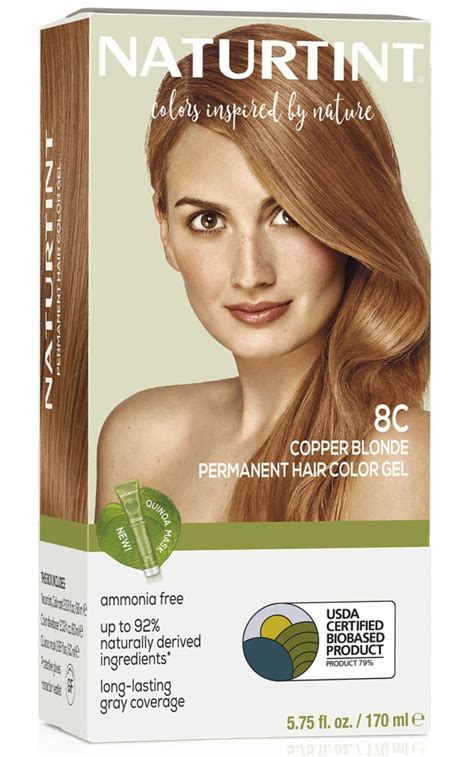 Amazon Naturtint 8C Copper Blonde Permanent Hair Color Pack Of 1