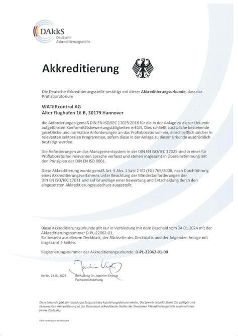 Accreditation - WATERcontrol