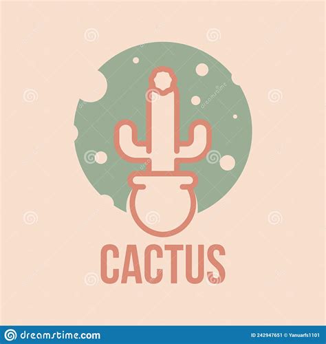 Cactus Plant Logo Template Vector Stock Vector Illustration Of Beauty