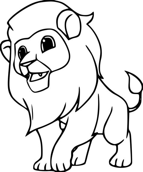 Coloriage Animal sauvage Lion à imprimer sur COLORIAGES .info