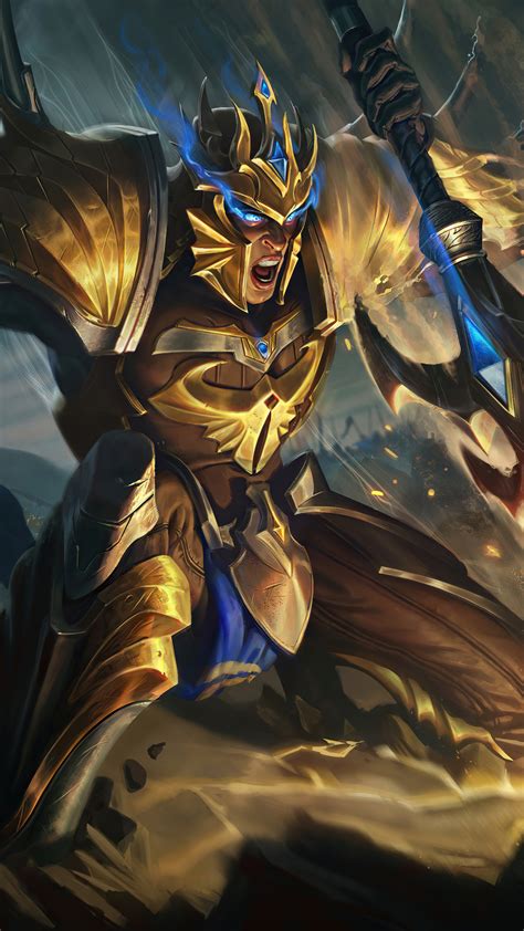 1080x1920 Jarvan IV League Of Legends Fan Splash Art Illustration ...