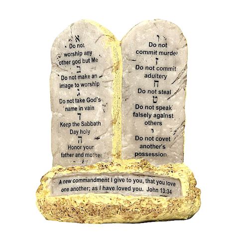 Ten Commandments Resin Replica 3 Arches USA