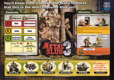 Metal Slug Snk Snk Playmore Corp Video Game Usa The