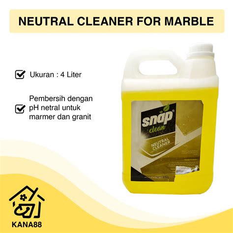 Jual Neutral Cleaner Snap Clean 4L Pembersih Marmer Granit Marble Klin