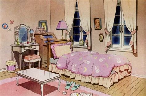 Tsukino Usagis Bedroom Concept For Sailor Moon Crystal ヽ（´∀`）ノ Anime