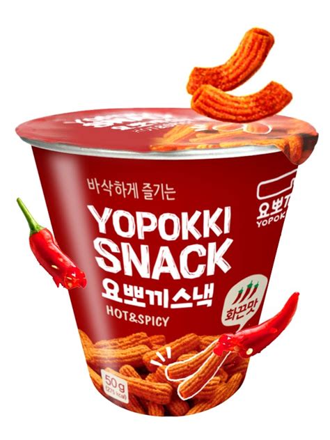 Snack Coreano Sabor Topokki Hot And Spicy 50 Grs Japonshop