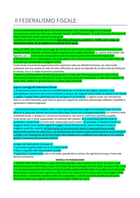 3 Il Federalismo Fiscale Il FEDERALISMO FISCALE Il Termine