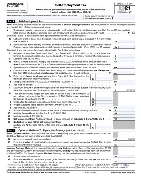 Solved Line 13 On The 2021 SE Form Is This A Deduction FOR Chegg