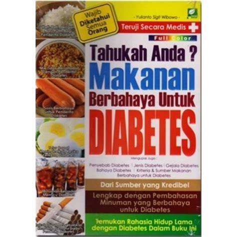 Jual Buku Tahukah Anda Makanan Berbahaya Untuk Diabetes Yulianto Sigit