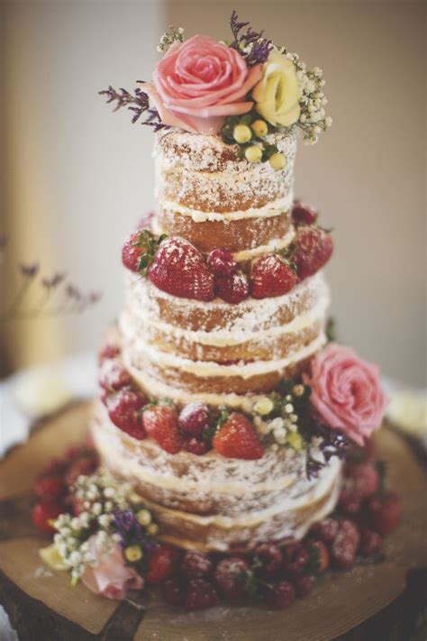 Rustic Wedding Ideas Naked Wedding Cakes Deer Pearl Flowers