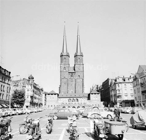 Ddr Bildarchiv Halle Saale Marienkirche Am Marktplatz In Halle