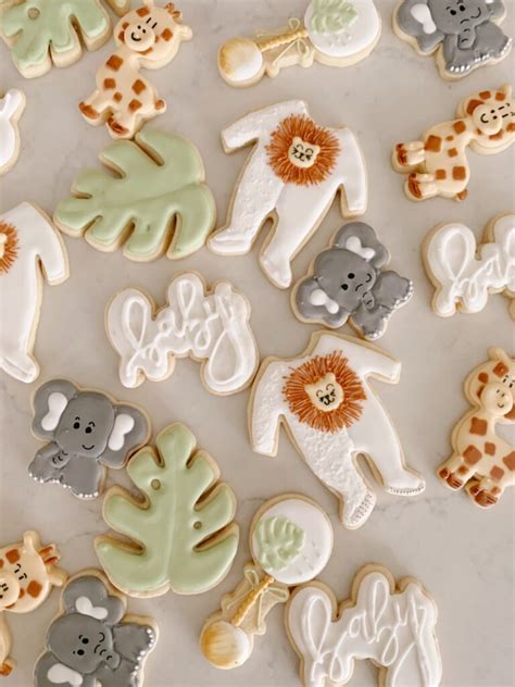 Shower Baby Cookies Babybearbakery