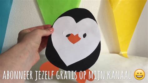 DIY PINGUïN VAN PAPIER KNUTSELEN DOE HET ZELF IDEEEN KNUTSELEN