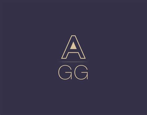 Agg Letter Logo Design Modern Minimalist Vector Images Vector