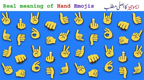 Sign Language Symbolic Hand Emoji Meaning Chart Draw Metro