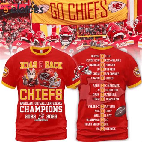 Back To Back Chiefs American Football Conference Champions 2023-2024 Shirt