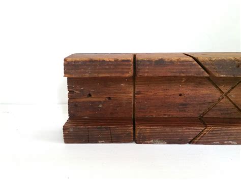 Vintage Handmade Wood Miter Box Antique Wooden Miter Box Etsy