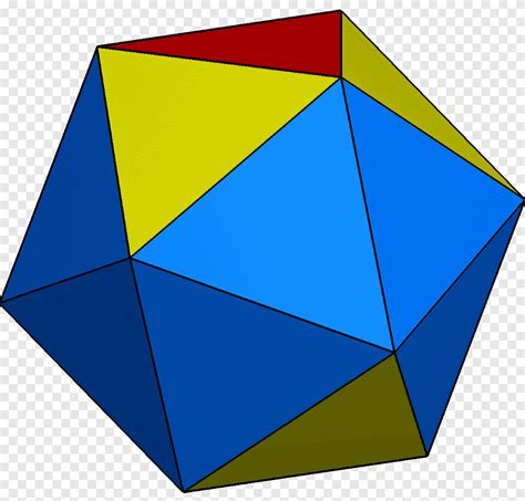 Regular Icosahedron Triangle Point Triangle Angle Rectangle Png Pngegg