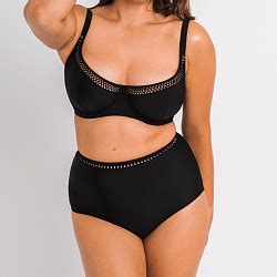 First Class Balcony Bikini Top Black TKD Lingerie