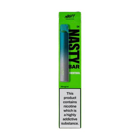 Nasty Bar Dx2 Disposable Vape Menthol G And G Vapes Omagh