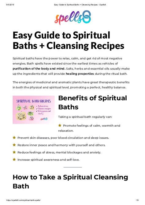 (PDF) Easy Guide to Spiritual Baths + Cleansing Recipes -Spells8 https ...