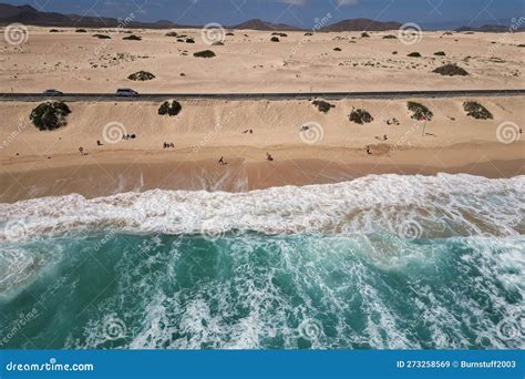 Playa El Moro Surf Beach Fuerteventura Editorial Stock Image Image