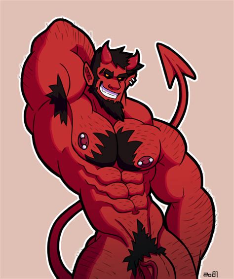 Rule 34 Ao81 Armpit Hair Balls Bara Beard Demon Hairy Chest Male Male