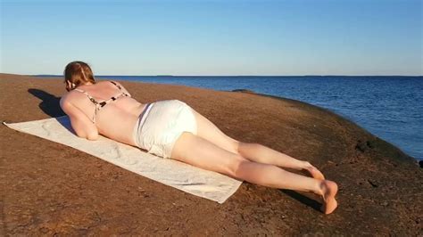 Lazy Diaper Pee And Masturbation While Sunbathing On Shore Free Porn Videos YouPorn
